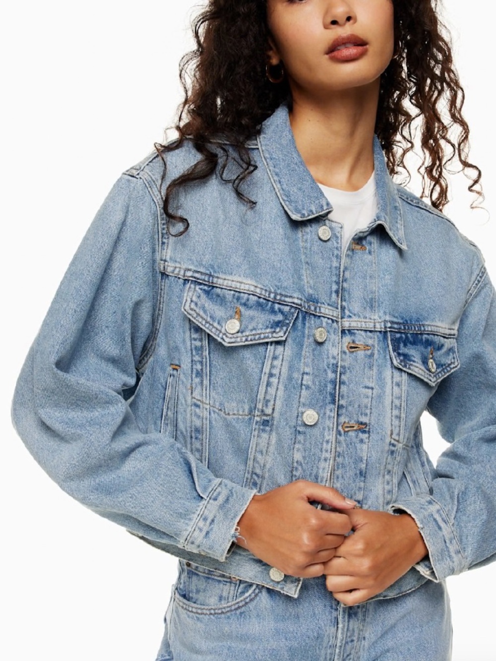 AGOLDE SHRUNKEN CHARLI JACKET, Size Small Immortal Color